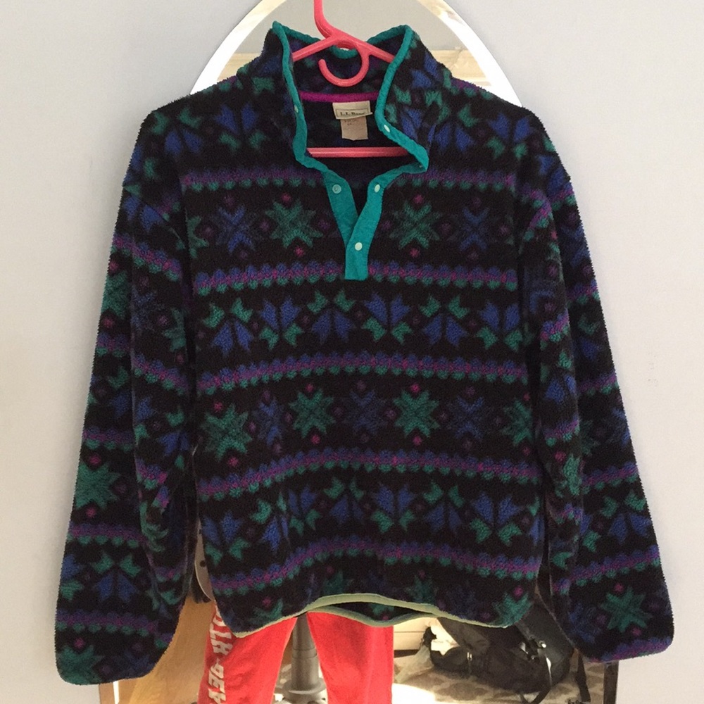 Vintage LL Bean Fleece Pullover